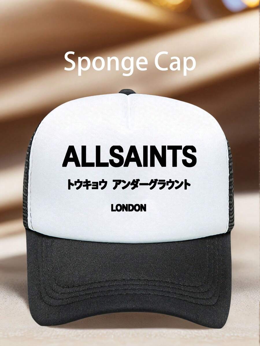 Men's Hat (1 Pc) – " Tokyo Underground London" Print; Adjustable Design; Perfect For Parties, Hiking, Styling, And Sun Protection.