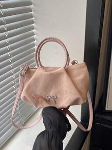 This Stylish And Sweet Bow-Tie Handbag Is Perfect For Commuting And Other Occasions, Making It The Perfect Gift For Teenagers. - Multicolor - View 6