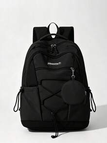 Myco American Street Style Ins Niche Drawstring Tie Sweet Cool Design Backpack Travel Bag Stays Comfortable All Day For Commuting And Shopping. - Multicolor - View 13
