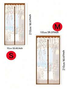 1pc Magnetic Screen Door, Self-Sealing Hands-Free Mesh Divider, Bug & Insect Proof, Pet Friendly, Automatic Closing Invisible Net For Summer Kitchen & Living Room - Multicolor - View 4