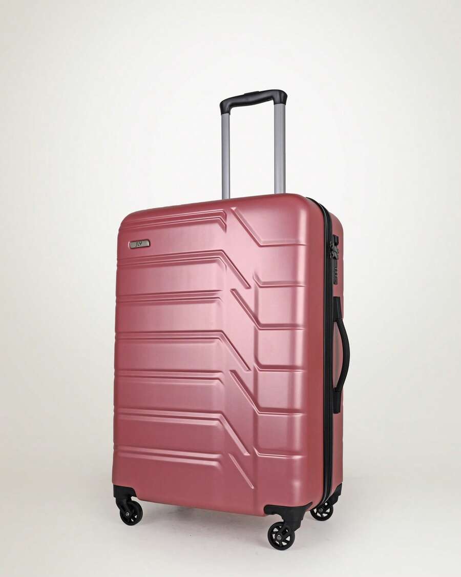 JLY ABS+PC Hard Shell Suitcase With TSA Lock, 20/24/28 Inch Size Options, 360° Spinner Wheels, Telescopic Handle, Textured Travel Luggage