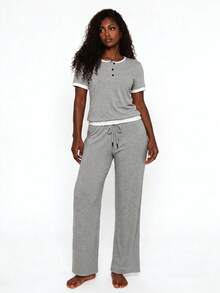 Rest Era Women's Pajama Sets And Lingerie Sets. Available In Black, Gray, Stripes, Plaid, And Gray-And-White Color-Block Styles. - Multicolor - View 33