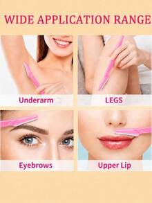 60pcs/30pcs/12pcs/6pcs/1pc Eyebrow Shaving Set Designed For Women And Men, Includes Storage Box With Safety Cap, Eyebrow Trimmer For Trimming And Shaping Beautiful Eyebrows, Facial Hair Removal Razor, Washable And Reusable, Suitable For Facial And Body Hair Removal, Essential Tool For Hair Salon, Makeup And Beauty Industry And Daily Use, Beauty And Travel Accessory - Multicolor - View 5