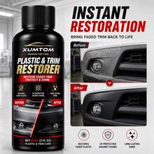 Liquid Car Interior Gloss Spray, Plastic Refurbishing Agent, Repairing Agent, Suitable For Instrument Panel, Seat And Plastic Trim Strip, Polishing Agent,Instrument Panel Repair And Refurbishing Formula, Suitable For Any Plastic And Surface Treatment - 60ml + Coating Sponge - View 1