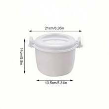 SOKANY Rice cooker microwave portabel, dapat digunakan untuk makanan panas dan dingin, tertutup rapat, anti bocor dan tidak tumpah, desain kompartemen, kotak makan siang kapasitas besar tanpa tusuk sate, cocok untuk sayuran, ikan, sup, mie, pelajar dan pekerja kantoran yang membawa nasi. - MultiWarna - View 14
