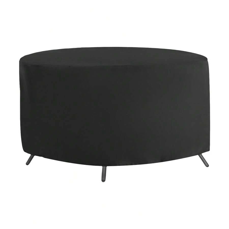 YUNRUX Waterproof Round Patio Table & Chair Cover, Outdoor Garden Furniture Cover, Round Patio Table & Chair Cover - B - View 1