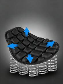 Universal Motorcycle Seat Cushion (Random Color), Breathable Seat Pad, Anti-Slip Shock Absorbing Cushion, Suitable For Most Motorcycles, Non-Slip Design. Practical And High-Quality Gift For Commuting And Travel - Multicolor - View 4