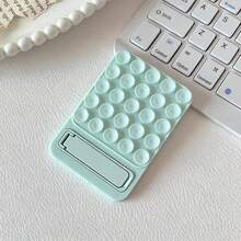 Adhesive Suction Cup Phone Holder, Invisible Foldable Hair Slides Back Sticker, Ultra-Thin Silicone Non-Slip Pad, Bathroom Mirror Glass Wall Fixed Desktop Movie Watching Gadget, Back Sticker, Macaron Color For Women - Multicolor - View 16