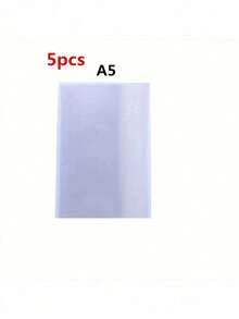5/10/20pcs Transparent Plastic Book Covers, Book Protection Sleeves, Self-Adhesive Sealing, Transparent Book Covers, Suitable For School Student Book Protection, Waterproof And Wear-Resistant, A4, 16K, A5 Sizes, Back To School Season, Learning Supplies - Multi-color - View 9