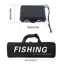 KecchKrezing Telescopic Fishing Rod And Spinning Reel Full Fishing Gear Set, With Fish Control Device, Accessory Box, Storage Bag, For Freshwater And Saltwater Outdoor Fishing - Black - View 5