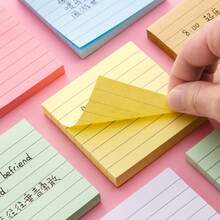 Thickened Sticky Notes Suitable For Office & Home - Strong Adhesive Tear-Off Notepad With Square Pages, Color-Coded Memo Pads, Space-Saving Blinder Sheets For Desk Organization - Multicolor - View 2
