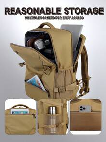 Myco Outdoor Tactical Functional Backpack, Waterproof Nylon Material Business Cabin Backpack With Luggage Strap, Large Capacity Multi-Pocket Daily Backpack Suitable - Multicolor - View 7