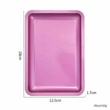 Rectangular Art Tray, Multi-Color Metal Storage Tray, Professional Nail And Foot Care Tool Tray, Rhinestone Gemstone Cosmetic Jewelry Display Tray, Suitable For Nail Salons And Home Use - Multicolor - View 9