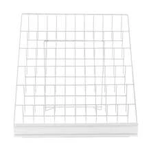 OUKANING 6-Tier Tabletop Magazin Broschüre Rack, Desktop Buch Zeitung Aufbewahrung Display Halter - Weiss - Übersicht 2