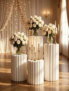 Wedding Decoration Art Background Column, Foldable Pleated Roman Column, Party Banquet Atmosphere Wedding Prop - AA - View 8