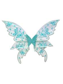 Shiny Butterfly Fairy Wings Costume Set, With Flower Crown, Elf Ears And Magic Wand. Suitable For Halloween Role-Playing And Party Events. - Multicolor - View 17