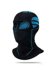 1pc Unisex Autumn/Winter Windproof Solid Color Balaclava Hat, Warm Head Cover Suitable For Daily Outdoor Cycling Wear - Multicolor - View 6