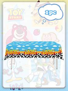 asmodee Crazy Animal Toy Wonders Theme Party Set Of Tableware, With Multiple Options Available. Includes Paper Plates, Paper Cups, Paper Towels, Tablecloth, And Triangular Flags. Perfect For Birthday Party Decoration. - Multicolor - View 14