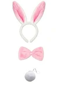 Halloween 3/7pcs Easter White Rabbit Costume, Rabbit Outfit Wonderland Rabbit Costume Accessories Set, Adult Costume Set - Multicolor - View 7