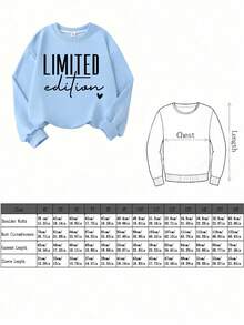 2pcs/Set Girls Minimalist Casual Slogan Print Crew Neck Sweatshirt & Flared Pants Outfit, Autumn/Winter Fashion Comfortable New Style - Multicolor - View 6