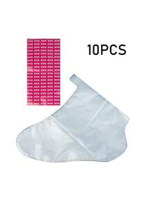 100pcs Disposable PE Foot Mask Liners With Adhesive Backing, Transparent Plastic Foot Socks, Suitable For Home Foot Care, Foot Therapy Moisturizing Care, Tear-Resistant Foot Care Covers, Multi-Purpose, Suitable For Salon, Shoe Fitting, Dorm, Travel, Back To School - Multicolor - View 13
