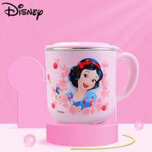 Disney Children's Stainless Steel Water Cup-Baby Milk Cup With Handle, Cute Cartoon-Printed Reusable Mug For Home Use And Parties, 260ml - Multicolor - View 17