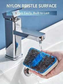 1Pc Long‑Handle Tile Cleaning Brush, Ergonomic Non‑Slip Handle, Multi‑Functional Surface Cleaning Tool For Bathroom Walls, Floors And Bathtubs, For Home And School Use, Household Cleaning Tool - New Model - View 11