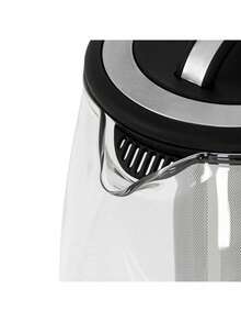 CAMRY Glass Electric Kettle With Tea Infuser & Temperature Control, Glass Tea Kettle - 2L Capacity, 360 Swivel Base, Stainless Steel Element, Black - EU E Type Plug(220-240V) - View 4
