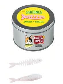 Novelty Sardine Can‑Shaped Metal Jewelry Storage Box, Cat Print, Fishbone Partition Snap Closure,Trinket Organizer, Container, Gifts Daily Decor - Multicolor - View 13