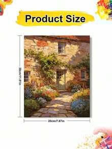1pc Digital Oil Painting Landscape Theme - DIY Handmade Art, Home Wall Decor, Canvas Oil Painting Decoration Birthday, Party And Holiday Gift, Includes Brushes And Paints - Sets - View 10