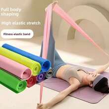 Multifunctional Pilates Resistance Band Set, Macaron Color Scheme, Full Body Home Fitness Equipment, Suitable For All Ages, Ideal Choice For Full Body Workout, Yoga And Fitness - Multicolor - View 4