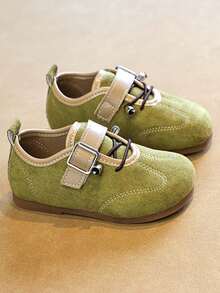 Sepatu Loafer Vintage Bayi, Sepatu Jalan Ringan dengan Tali Perekat Velcro - Hijau - View 4