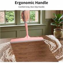 Espátula de Silicona para Duchas, Ventanas y Espejos - Herramienta de Limpieza Flexible para el Hogar para Vidrio, Azulejos y Encimeras (Rosa) - Rosa - Ver 3