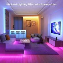 RGB USB LED Night Light 1-40meters LED Strip Lights Night Light Changing Smart Remote Control 44key Control For TV Screen Desktop Backlight Bedroom Home Party Festival Decorative - RGB - View 11