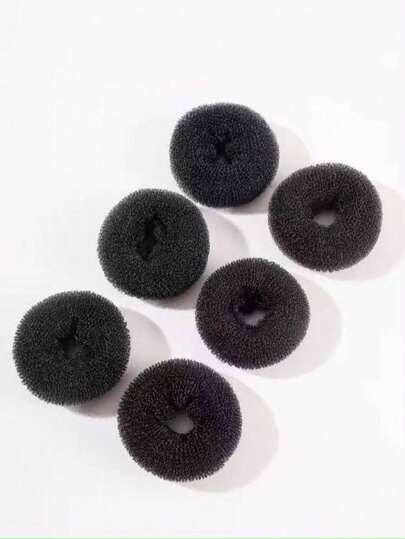 1pc Nylon Hair Roller Black