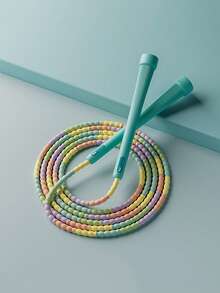 Adjustable Knot Jump Rope With Non-Slip Thumb Grip And Color-Coded Beads - Lightweight And Portable Jump Rope Suitable For Gyms, Travel, Beginners, Fitness Workouts, And Professional Training - Multi-Color Design To Suit Different Skill Levels. - Multicolor - View 14