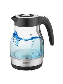 CAMRY Glass Electric Kettle, Glass Tea Kettle, 1.7L Water Kettle - LED Illumination, Boil-Dry Protection, Auto Shut-Off - EU E Type Plug(220-240V) - View 9