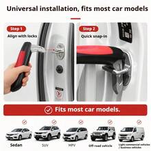 2pcs Car Door Assist Handle & Window Breaker 2-In-1 With Storage Bag, Portable Car Safety Escape Handle, Car Entry/Exit Assist Device For Elderly, Pregnant Women And Children, Helpful For Single Women Caring For Family, Anti-Slip Stable Car Door Clip Support, Multi-Function Emergency Car Window - 2-piece Set - View 7
