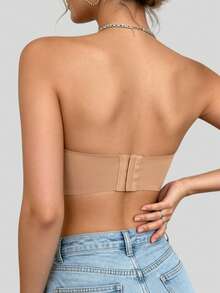 3pcs/Set Women's Strapless Bra, Comfortable & Breathable Strapless Design, Non-Slip Invisible Bra, Elegant For Wedding, Party And Special Occasions - Multicolor - View 4