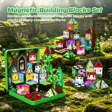 3D DIY Creative Magnetic Tiles, Colorful Theme Children's Magnetic Building Blocks Gift Set, Easily Assemble Multiple 3D Shapes, Early Education Intellectual Development And Hands-On Thinking, Suitable For Parent-Child Interactive Role-Playing Games, Exquisite Gift Box, Suitable For Boys And Girls, Premium Children's Birthday Gift, Holiday Party Gift - Multicolor - View 10