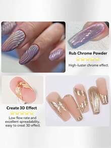 BORN PRETTY 5ml 5 In 1 Nail Glue Gel Soak Off UV LED Multi-Functional Gel Polish Nail Tips & Rhinestone Adhesive Gel, DIY Home Salon Manicure Supply - 1PC - View 5