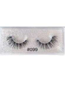 ENCHUW 1 Pair False Eyelashes, Transparent Adhesive Style, Soft And Natural Texture, Short Length, Invisible 3D False Eyelashes Set - Black - View 4