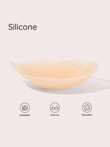 Lignisse Silicone Sticky Bra With Storage Board Invisible Push Up Padded Strapless Backless Self-Adhesive Lift Reusable Breast Pasties Women Intimates - Multicolor - View 3