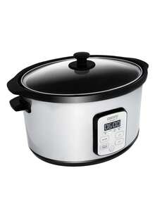 CAMRY Slow Cooker, Crock Pot, Ceramic Slow Cooker - 4.7L Capacity, Serves 8 Portions, Removable Ceramic Pot, LED Indicator - EU E Type Plug(220-240V) - View 3