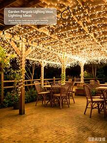String Light Hooks Set, Black Rust‑Resistant Screw Hooks With Safety Buckle, Wall Anchors & Screws Included, Easy Install For Outdoor Patio Christmas String Lights, Plants & Wind Chimes - Black - View 9