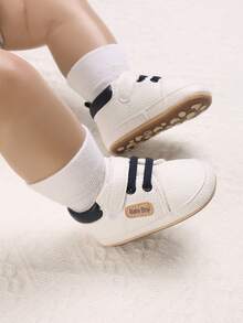 Classic Infant Sneakers, Boys' & Girls' Shoes, Comfortable, Soft, Neutral Infant Anti-Slip Shoes - White - View 1