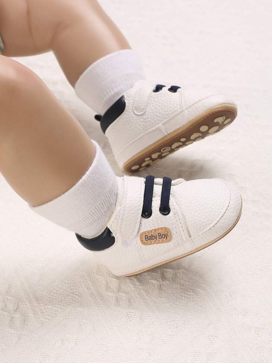 Classic Infant Sneakers, Boys' & Girls' Shoes, Comfortable, Soft, Neutral Infant Anti-Slip Shoes - White - View 1