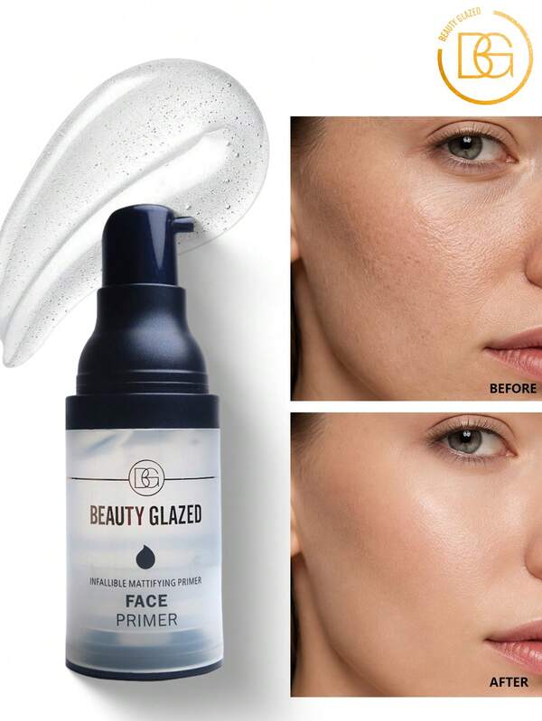 beauty glazed Kem lót dưỡng ẩm, kem lót thu nhỏ lỗ chân lông, làm mịn da, lớp trang điểm lâu trôi, kem nền trang điểm, làm mờ và kiểm soát mẩn đỏ.