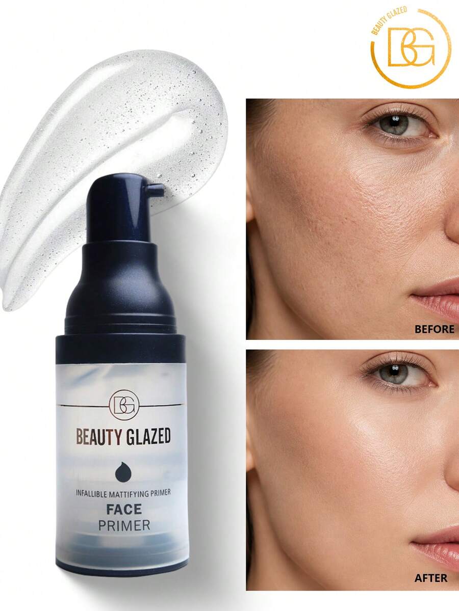 beauty glazed Moisturizing Primer, Pore Minimizing Primer, Smooths Skin, Long-Lasting Makeup, Makeup Base, Blurs & Controls Redness - Clear - View 1
