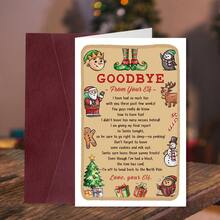 1pc Funny Elf Christmas Farewell Card (With Envelope) - Santa's Farewell Message & Naughty List - Humorous Holiday Card, Gift For Family And Friends, Winter Celebration - Multicolor - View 6